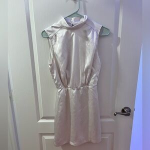 Lulus white sorority or engagement dress size small